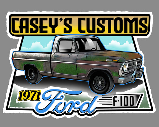 1971 Ford f100 Sticker (Enter in to the giveaway)