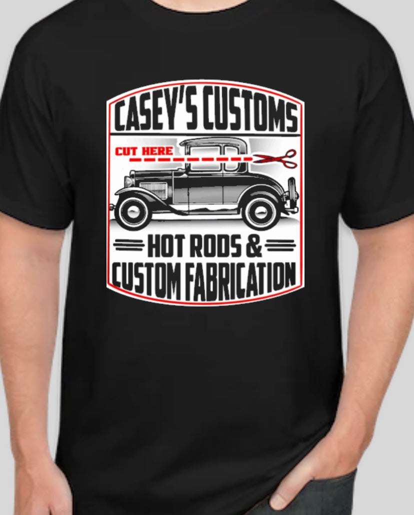 Mens logo shirt – caseyscustoms hot rods