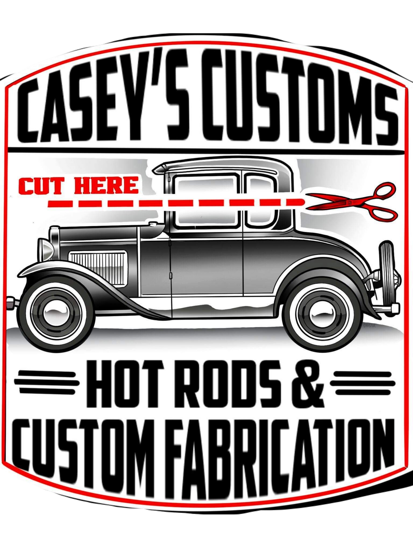 Caseyscustoms logo HOODIE