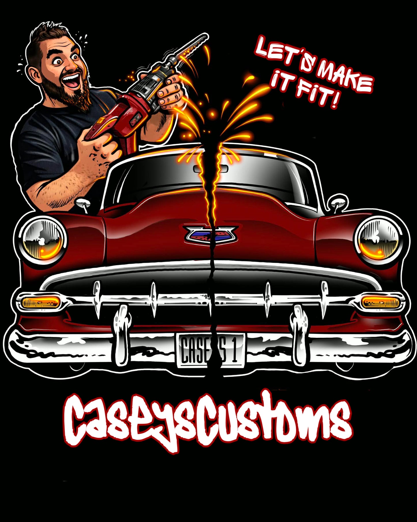 “Let’s make it fit!” Zip up hoodie